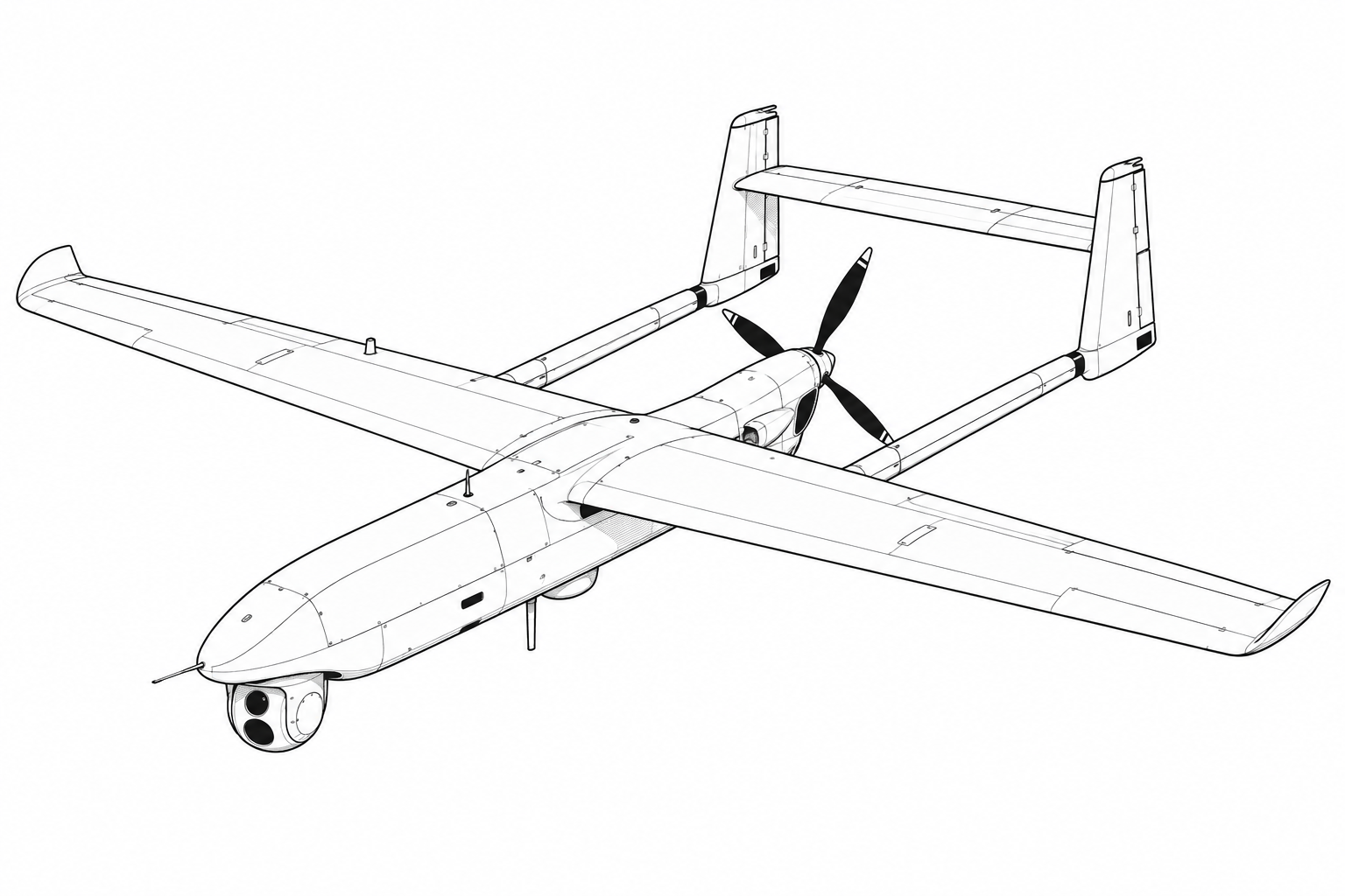 Merlin-VR military drone profile image
