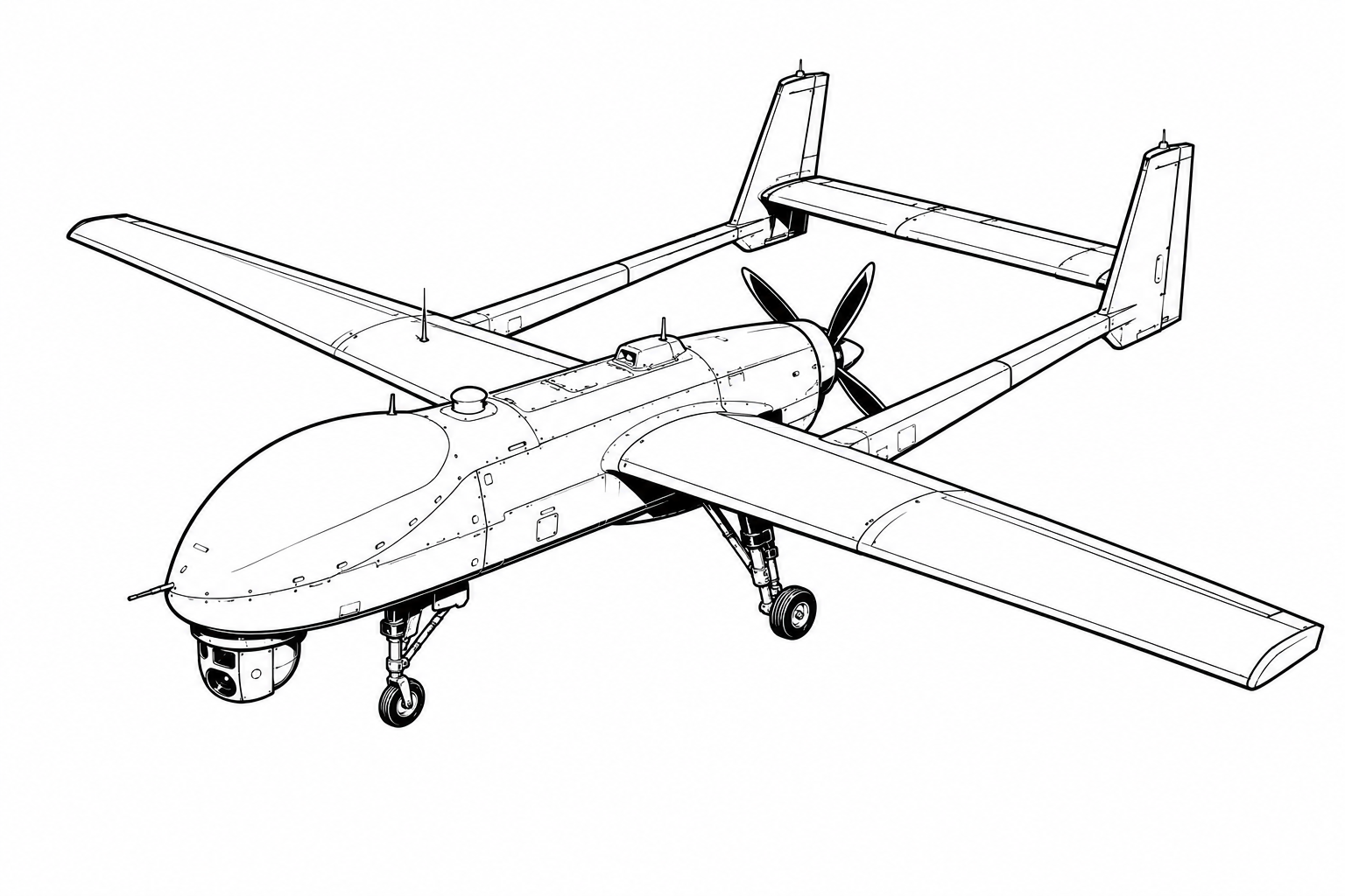 Caçador military drone profile image