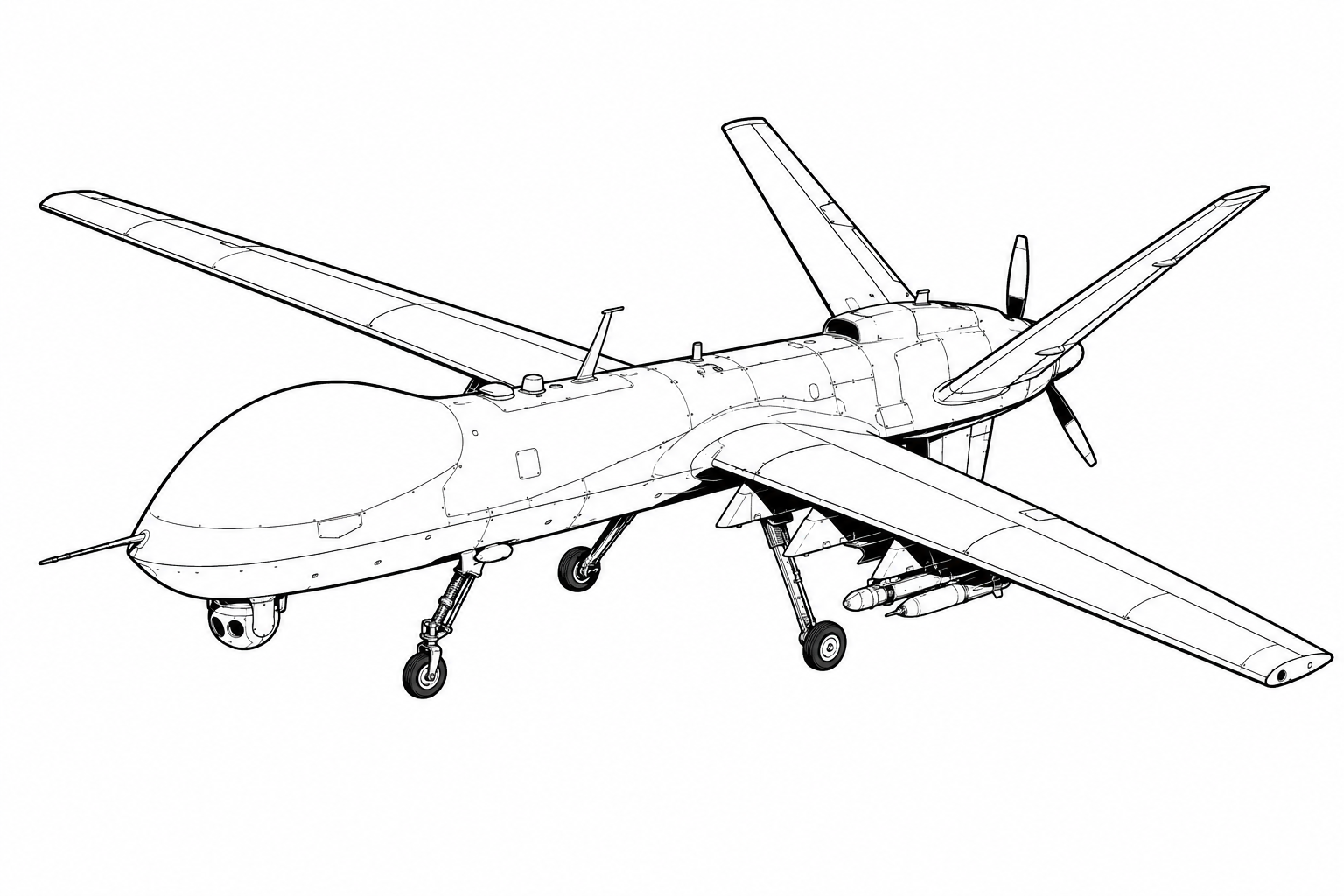 MQ-1C Gray Eagle military drone profile image