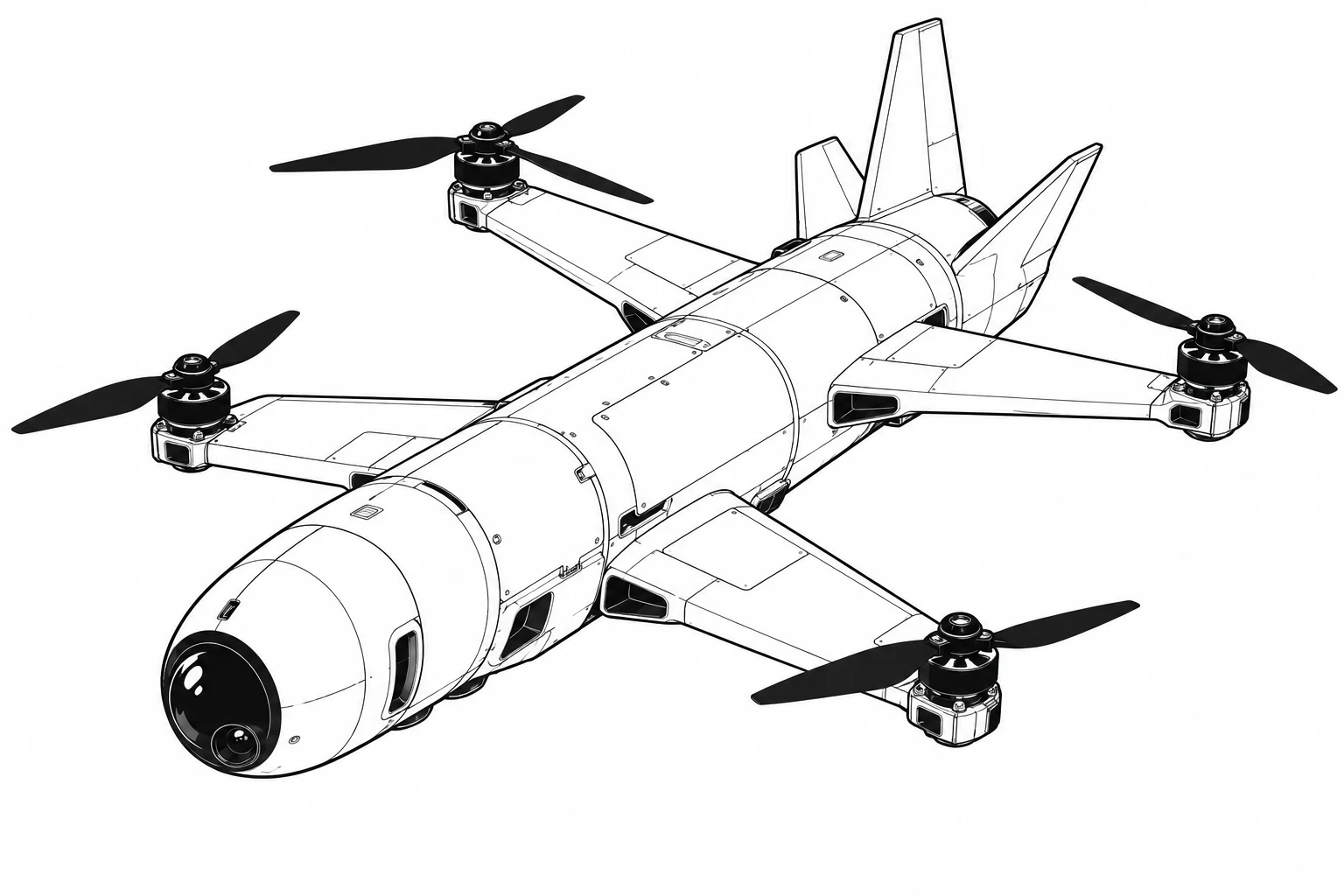 Octopus interceptor military drone profile image
