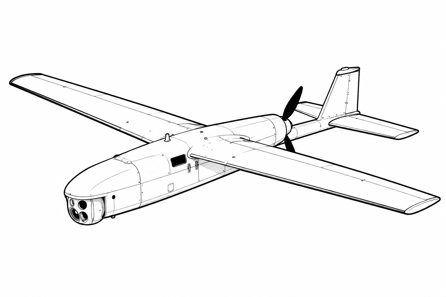 Black Widow military drone profile image