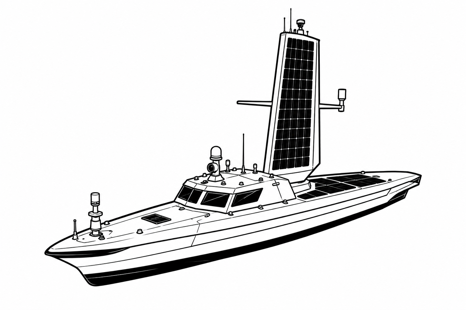 Saildrone Voyager military drone profile image