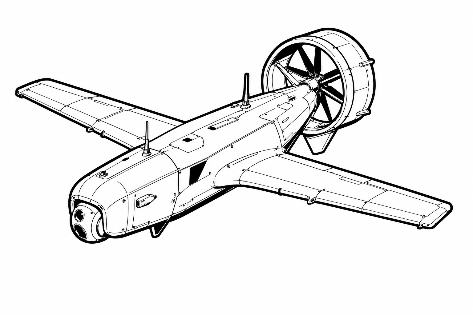 Shield AI V-BAT military drone profile image