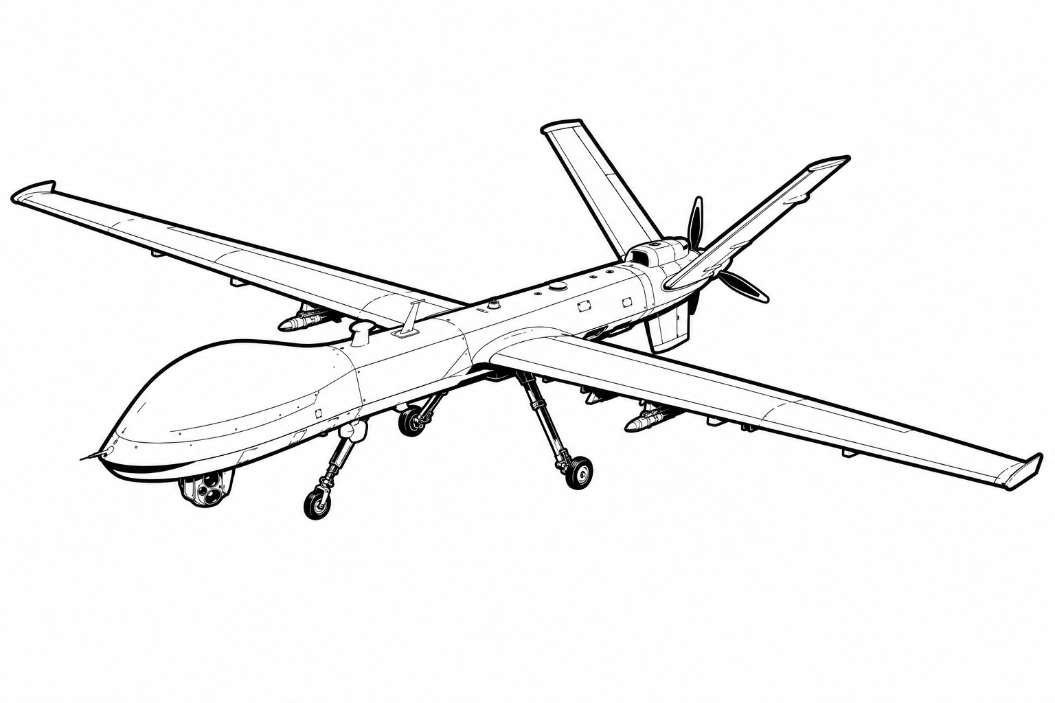 Wing Loong I military drone profile image